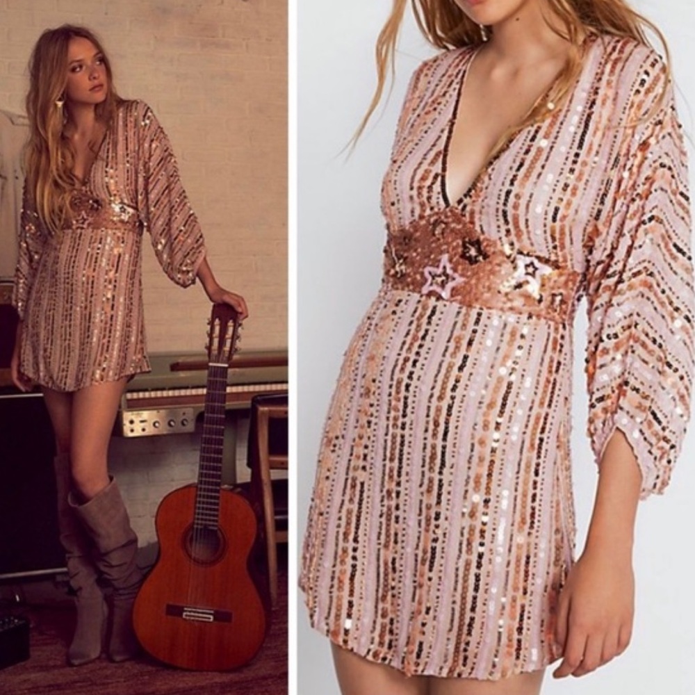 Stunning Free People Sequin Celeste Dress